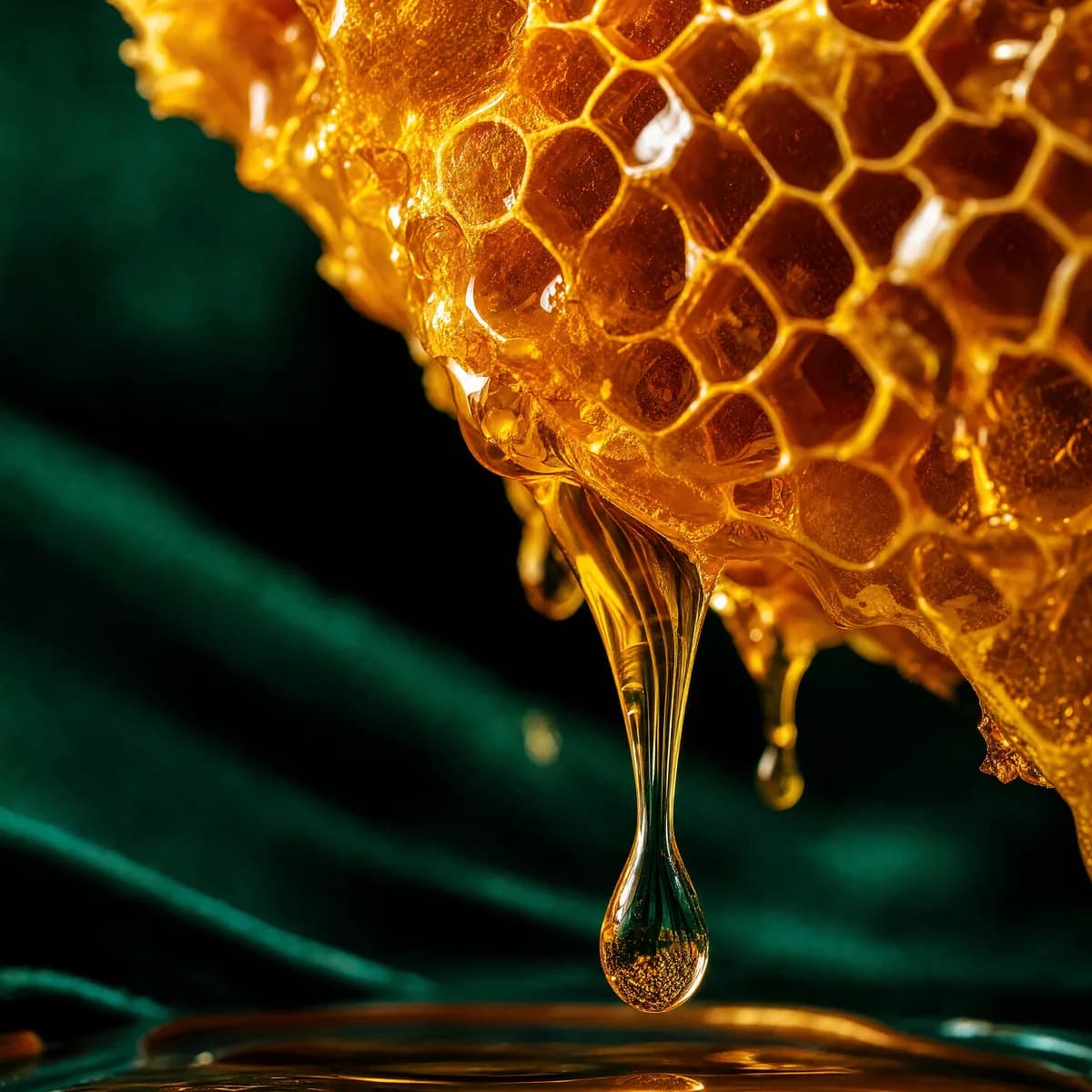 Raw honeycomb — visual metaphor for L. paracasei