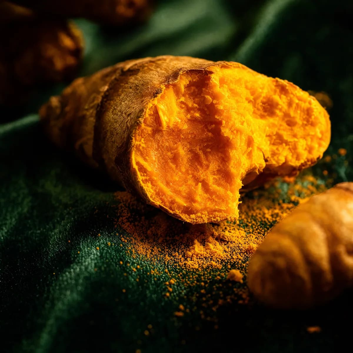 Turmeric root — visual metaphor for L. rhamnosus